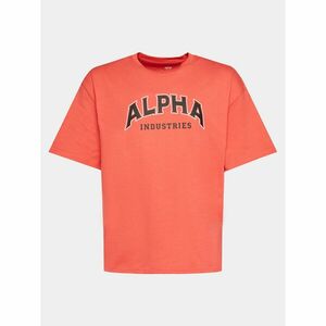 Alpha Industries Póló College 146501 Piros Relaxed Fit kép