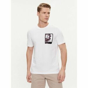 Calvin Klein Póló Framed Flower Graphic K10K112492 Fehér Regular Fit kép