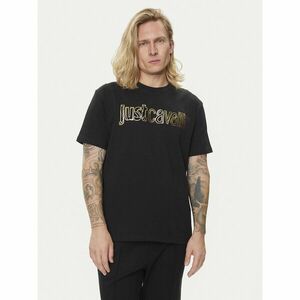 Just Cavalli Póló 76OAHG15 Fekete Regular Fit kép