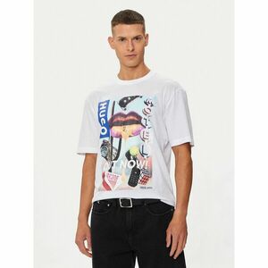 Hugo Póló Narcado 50513316 Fehér Relaxed Fit kép