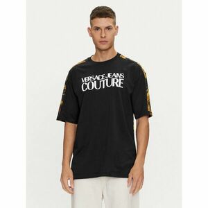 Versace Jeans Couture Póló 76GAH613 Fekete Regular Fit kép