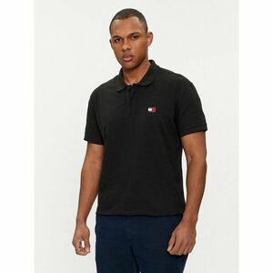 Tommy Jeans Pólóing Badge DM0DM18314 Fekete Regular Fit kép