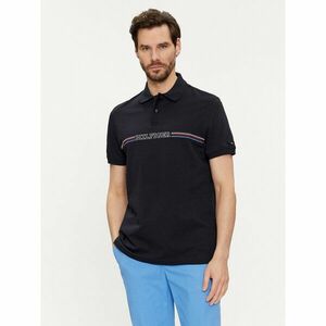 Tommy Hilfiger Pólóing Stripe Chest MW0MW34769 Sötétkék Regular Fit kép