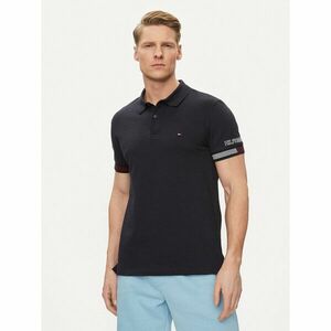 Tommy Hilfiger Pólóing Flag MW0MW34780 Sötétkék Slim Fit kép