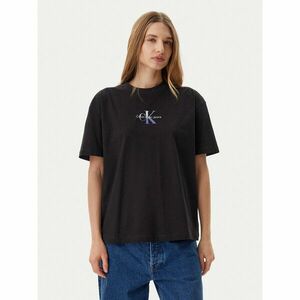 Calvin Klein Jeans Póló Gradient Monologo J20J225521 Fekete Relaxed Fit kép