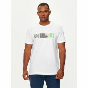 Calvin Klein Jeans Póló City Block J30J326865 Fehér Regular Fit kép