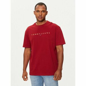 Tommy Jeans Póló DM0DM19694 Piros Regular Fit kép
