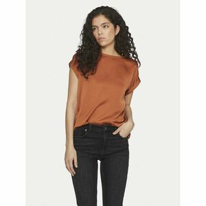 Vila Póló Ellette 14059563 Narancssárga Regular Fit kép