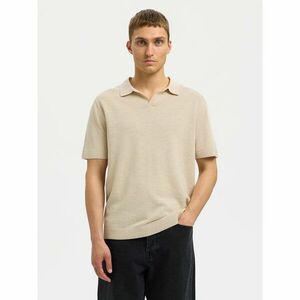 Selected Homme Pólóing Mattis 16096197 Bézs Regular Fit kép