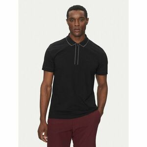 BOSS Pólóing Philix Tape 50537489 Fekete Regular Fit kép