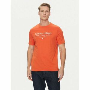 Tommy Hilfiger Póló Center Stack MW0MW38621 Narancssárga Regular Fit kép