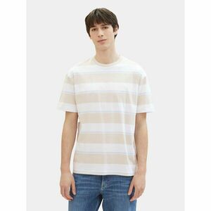 Tom Tailor Denim Póló 1040844 Bézs Relaxed Fit kép