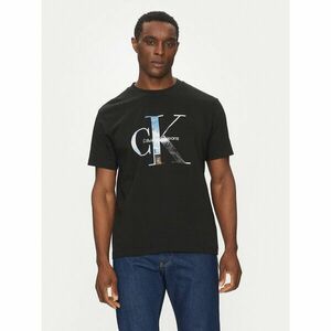 Calvin Klein Jeans Póló Photo Monogram J30J327483 Fekete Regular Fit kép