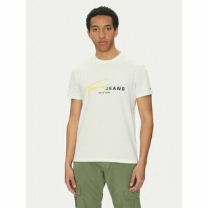 Tommy Jeans Póló Signature Dna DM0DM20817 Fehér Regular Fit kép