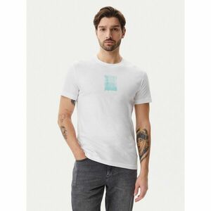 Calvin Klein Jeans Póló Brush Stroke J30J327522 Fehér Regular Fit kép