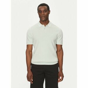 Calvin Klein Pólóing Micro Waffle Polo S/S K10K114465 Ekru Regular Fit kép