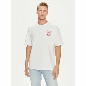 Jack&Jones Póló Bradley 12264405 Fehér Wide Fit kép
