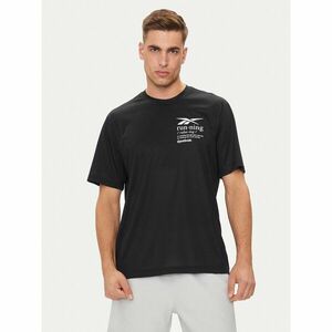 Reebok Póló Run Graphic 100075314 Fekete Relaxed Fit kép