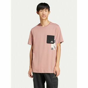 adidas Póló Lens Elevated Pocket Graphic JJ3927 Rózsaszín Loose Fit kép