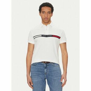 Tommy Hilfiger Pólóing Chest Insert MW0MW38130 Fehér Regular Fit kép