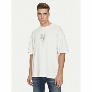 Replay Póló MMG350.000.23454 Fehér Oversize kép