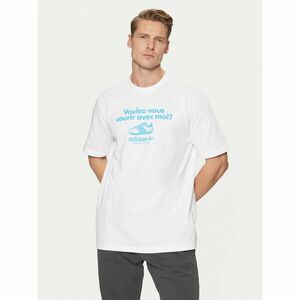 adidas Póló Graphic Tee JC8365 Fehér Regular Fit kép