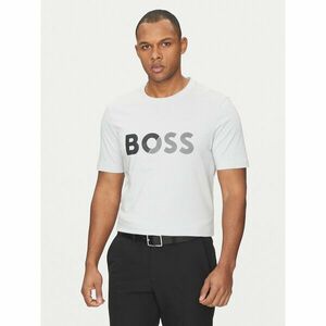 BOSS Póló Tape Logo 50530990 Szürke Regular Fit kép