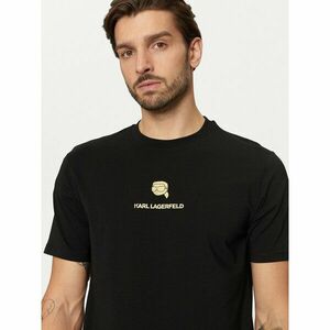KARL LAGERFELD Póló 755461 551235 Fekete Regular Fit kép