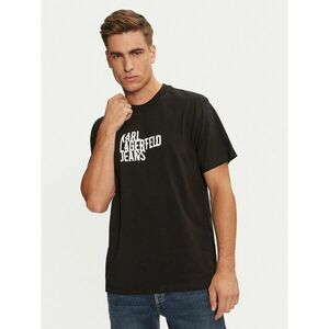 Karl Lagerfeld Jeans Póló 246D1711 Fekete Regular Fit kép