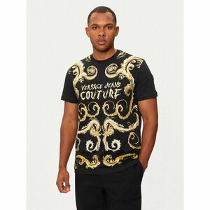 Versace Jeans Couture Póló 77GAH6SC Fekete Regular Fit kép