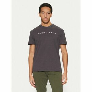 Tommy Jeans Póló Linear Logo DM0DM20744 Szürke Regular Fit kép