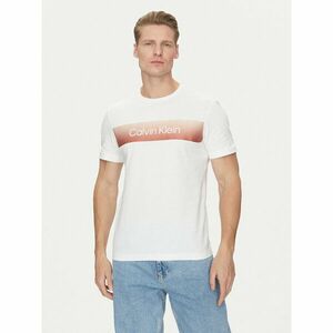 Calvin Klein Póló Linear Ombre K10K114163 Fehér Regular Fit kép