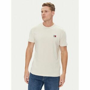 Tommy Jeans Póló Badge DM0DM20322 Bézs Regular Fit kép