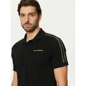 KARL LAGERFELD Pólóing 745461 551235 Fekete Regular Fit kép