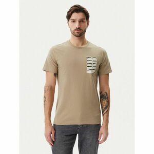 Calvin Klein Jeans Póló Serif Box Graphic J30J327474 Bézs Regular Fit kép
