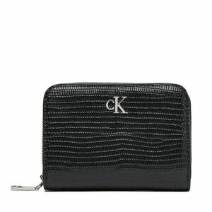 Kis női pénztárca Calvin Klein Lizard Embossed Lthr Med Flap Zi LV04F1067G Fekete kép