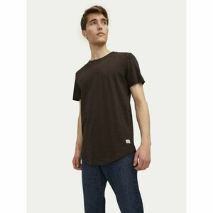 Jack&Jones Póló Jjenoa 12113648 Barna Long Line Fit kép