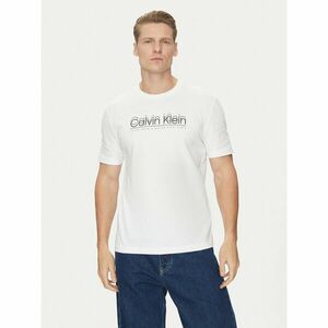 Calvin Klein Póló Double Logo K10K114149 Fehér Regular Fit kép