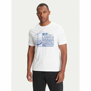 United Colors Of Benetton Póló 3I1XU10A4 Fehér Relaxed Fit kép