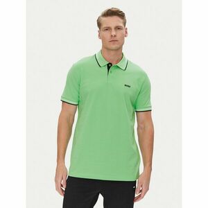 BOSS Pólóing Paul 50506193 Zöld Slim Fit kép