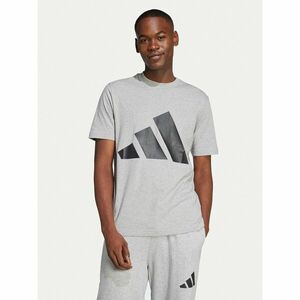 adidas Póló Essentials Big Logo JE8948 Szürke Regular Fit kép