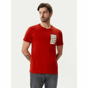 Calvin Klein Jeans Póló Serif Box Graphic J30J327474 Piros Regular Fit kép