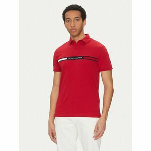 Tommy Hilfiger Pólóing Chest Insert MW0MW38130 Piros Regular Fit kép