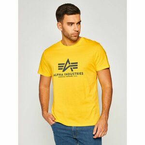 Alpha Industries Póló Basic 100501 Sárga Regular Fit kép