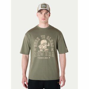 New Era Póló Football Graphic 60596409 Zöld Regular Fit kép