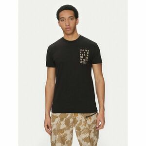 G-Star Raw Póló Text Chest D25968-C506 6057 Fekete Regular Fit kép