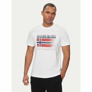 Napapijri Póló S-Kreis NP0A4HQR Fehér Regular Fit kép