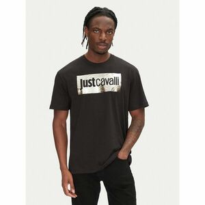 Just Cavalli Póló 78OAHT15 Fekete Regular Fit kép