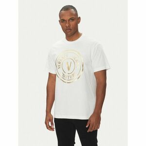 Versace Jeans Couture Póló 78GAHT01 Fehér Regular Fit kép