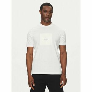BOSS Póló Logo 50538096 Fehér Regular Fit kép